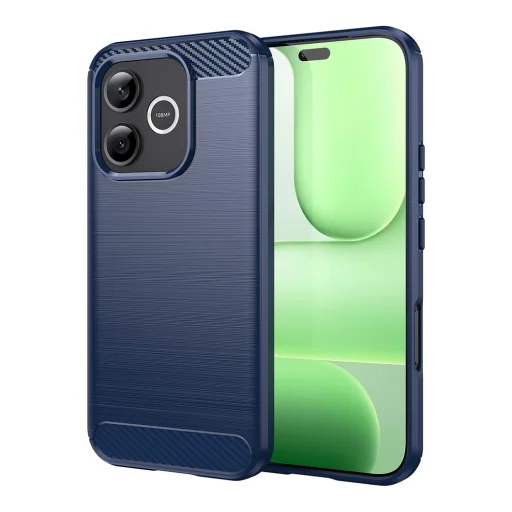 Techsuit - Carbon Silicone - Honor 600 Lite - modré puzdro - 1