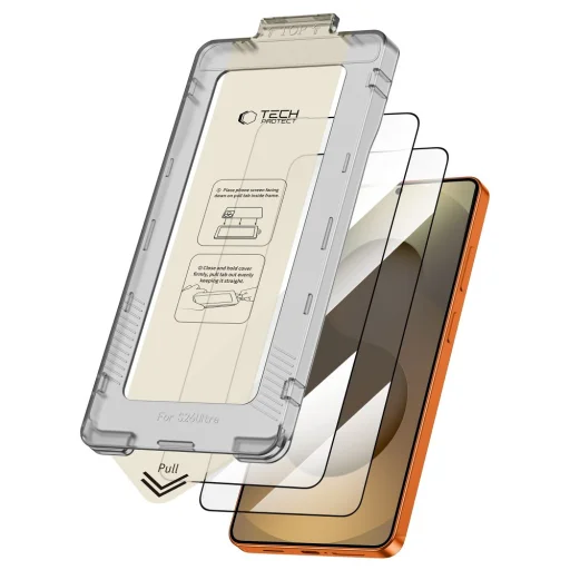 Samsung Galaxy S26 Ultra Tech-Protect Quick Set+ čierne tvrdené sklo, 2 ks - 2