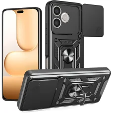 Techsuit - Séria CamShield - Honor 600 Lite - Čierne puzdro