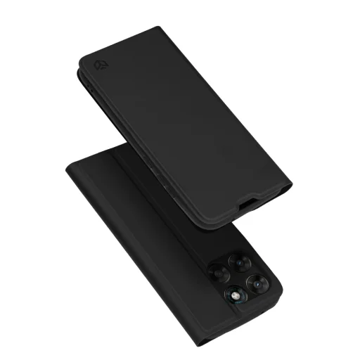 Techsuit - Magskin Flipové puzdro - Motorola Moto G77 - Čierne puzdro - 1