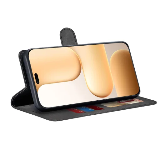 Techsuit - Diárové flipové puzdro - Honor 600 Lite - Čierne puzdro - 2