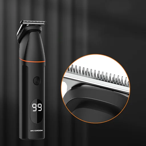 MAXGROOM LK-881 multifunkčný zastrihávač s vymeniteľnou hlavou - čierny - 6