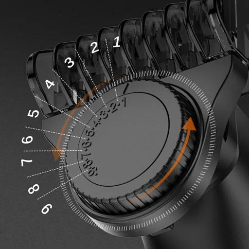 MAXGROOM LK-881 multifunkčný zastrihávač s vymeniteľnou hlavou - čierny - 9