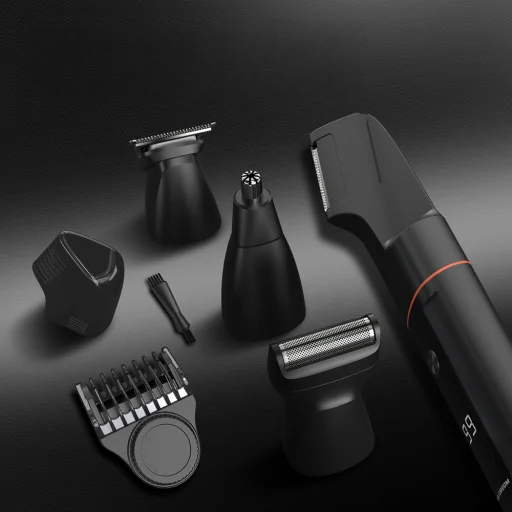 MAXGROOM LK-881 multifunkčný zastrihávač s vymeniteľnou hlavou - čierny - 20