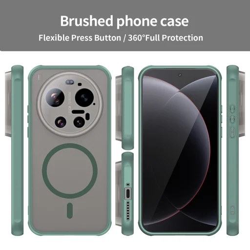 Techsuit - HaloFrost II MagSafe - Xiaomi 17 Ultra - Zelené puzdro - 6