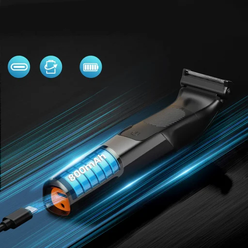 MAXGROOM M-319 multifunkčný zastrihávač s vymeniteľnými hlavicami – čierny - 7