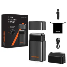 MAXGROOM M-5580 2 v 1 Elektrický holiaci strojček - čierny
