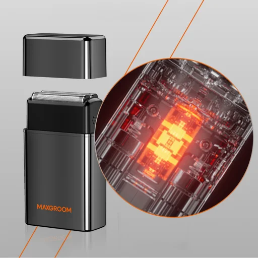 MAXGROOM M-5580 2 v 1 Elektrický holiaci strojček - čierny - 8