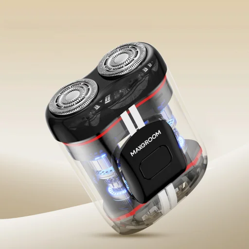 MAXGROOM M-501 elektrický holiaci strojček - oranžový - 4