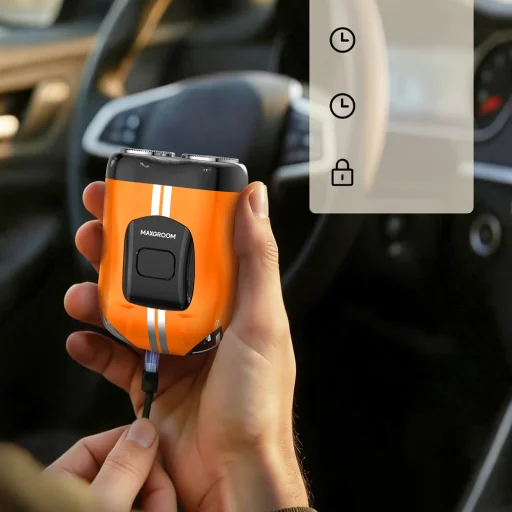 MAXGROOM M-501 elektrický holiaci strojček - oranžový - 8