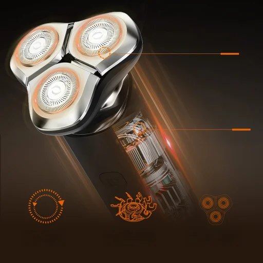 MAXGROOM M-8012 3 v 1 elektrický holiaci strojček - čierny - 4