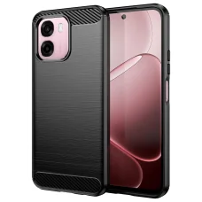 Techsuit - Carbon Silicone - Oppo A6 4G - Čierne puzdro