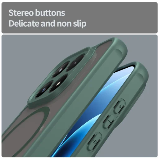 Techsuit - HaloFrost II MagSafe - Xiaomi 17 - zelené puzdro - 4