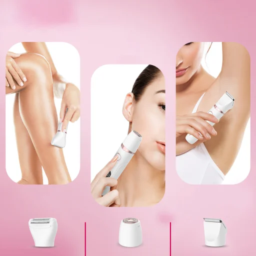 MAXGROOM M-105 3 v 1 dámsky zastrihávač na telo a tvár - biely - 4