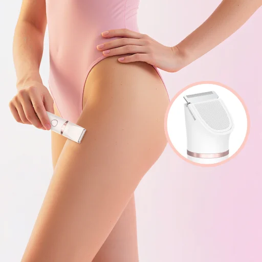 MAXGROOM M-105 3 v 1 dámsky zastrihávač na telo a tvár - biely - 5