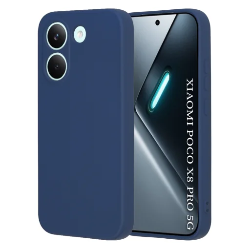 Techsuit - SoftFlex - Xiaomi Poco X8 Pro - tmavomodré puzdro - 1