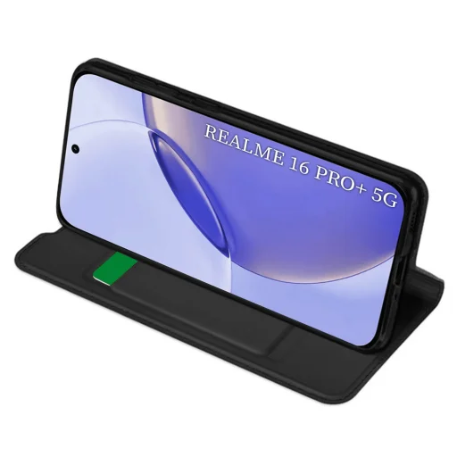 Techsuit - Magskin Flipové puzdro - Realme 16 Pro - Čierne puzdro - 2