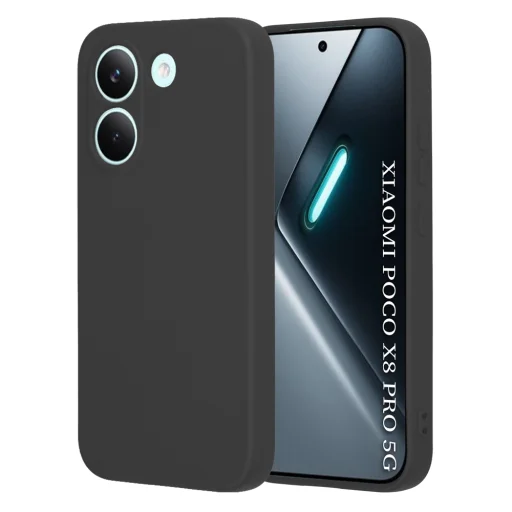 Techsuit - SoftFlex - Xiaomi Poco X8 Pro - čierne puzdro - 1