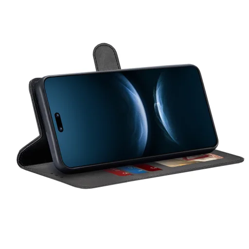 Techsuit - Knihové puzdro - Huawei nova 14 Pro - Čierne puzdro - 2