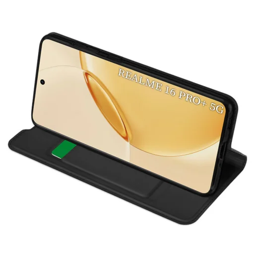 Techsuit - Magskin flipové puzdro - Realme 16 Pro+ - Čierne puzdro - 2