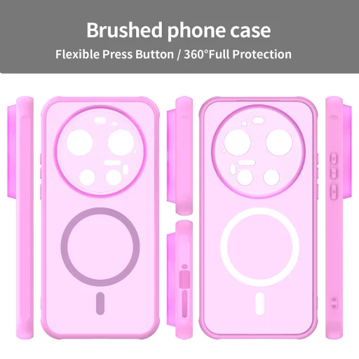 Techsuit - HaloFrost II MagSafe - Xiaomi 17 Ultra - ružové puzdro - 6