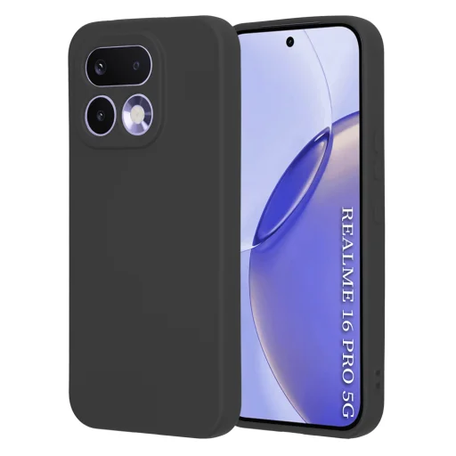 Techsuit - SoftFlex - Realme 16 Pro - Čierne puzdro - 1