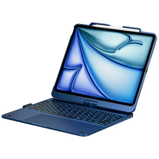 Apple iPad Air 13" M2 2024 / M3 2025 / M4 2026 Typecase Flexbook Touch puzdro s klávesnicou modré puzdro - 1