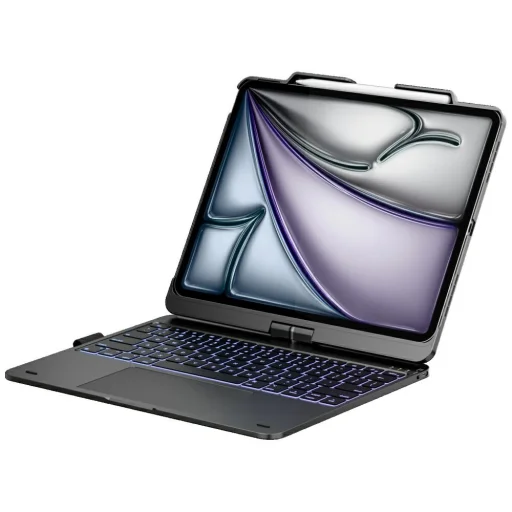 Apple iPad Air 13" M2 2024 / M3 2025 / M4 2026 Typecase Flexbook Touch puzdro s klávesnicou sivé puzdro - 1