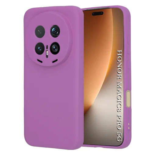 Techsuit - SoftFlex - Honor Magic8 Pro - Fialové puzdro - 1