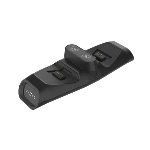 Fixed - Kettős töltőállomás (FIXXB-DCC-BK) - Xbox Series S, X, Elite és One vezeték nélküli kontrollerekhez, LED, USB-C port - fekete - 2