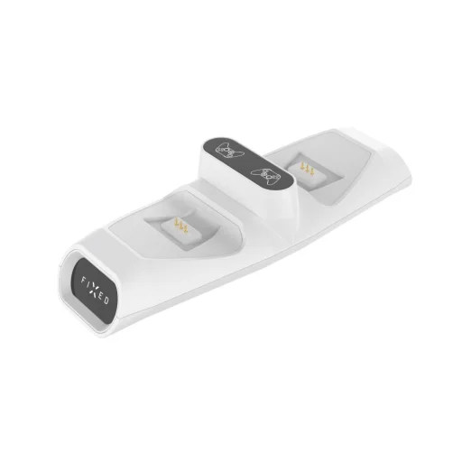 Fixed - Dupla Töltőállomás (FIXXB-DCC-WH) - Xbox Series S, X, Elite és One Vezeték nélküli Kontrollerekhez, LED, USB-C Port - Fehér - 2