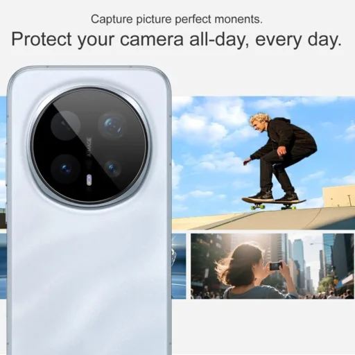 Techsuit - Full Camera Glass - Honor Magic8 Pro - Čierne tvrdené sklo - 5