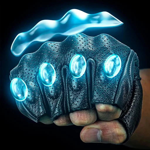 Rockbros 16220006002 M kožené moto rukavice - čierne - 3