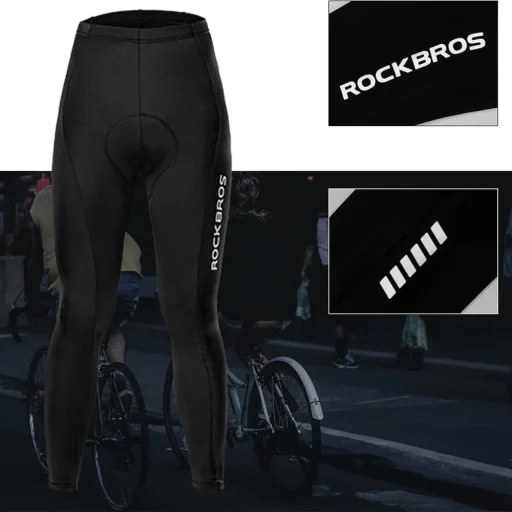 Rockbros RK20044XL cyklistické nohavice s priedušnou vložkou - čierne - 3