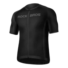 Rockbros 15120002007 cyklistický dres s krátkym rukávom XXXXL - čierny