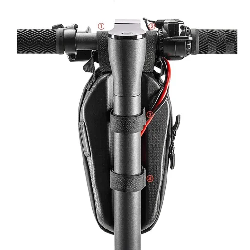 Rockbros taška 3011006301 na riadidlá na bicykel alebo kolobežku 1,3 l - čierna - 6