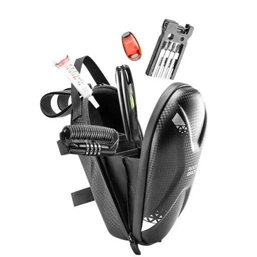 Rockbros taška 3011006301 na riadidlá na bicykel alebo kolobežku 1,3 l - čierna - 7