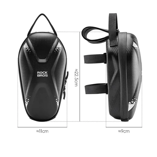 Rockbros taška 3011006301 na riadidlá na bicykel alebo kolobežku 1,3 l - čierna - 8