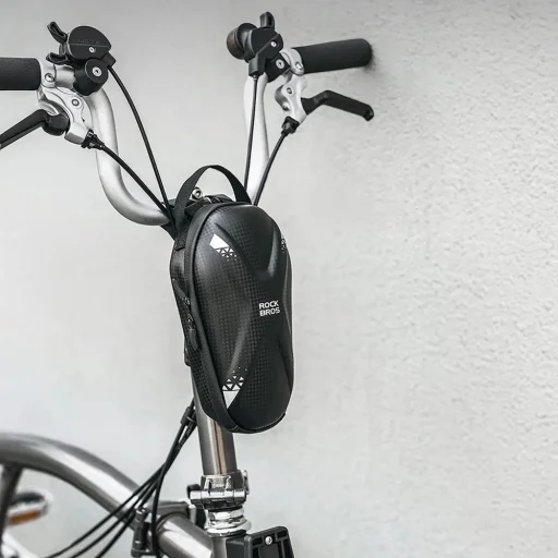 Rockbros taška 3011006301 na riadidlá na bicykel alebo kolobežku 1,3 l - čierna - 12