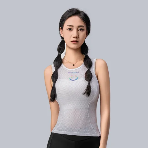 Dámska rýchloschnúca cyklistická vesta Rockbros YDBX001 M/L - biela - 5