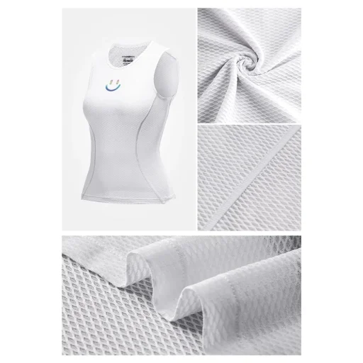 Dámska rýchloschnúca cyklistická vesta Rockbros YDBX001 M/L - biela - 9