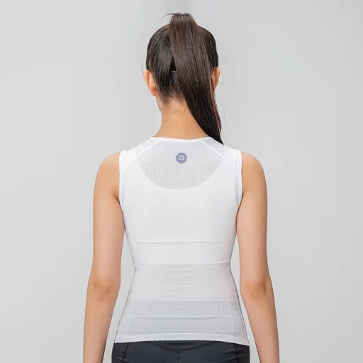 Dámska rýchloschnúca cyklistická vesta Rockbros YDBX001 M/L - biela - 13