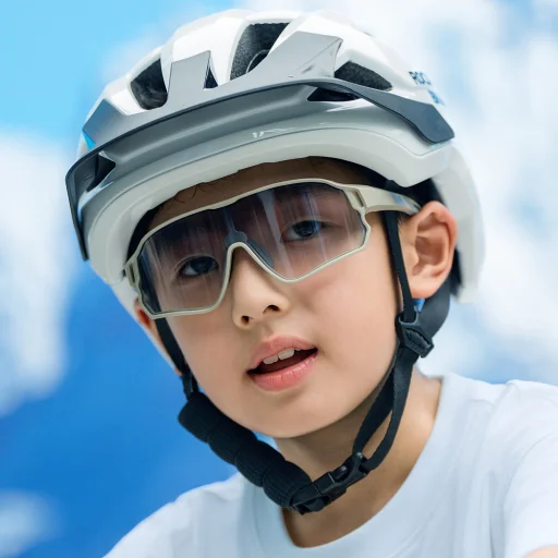 Rockbros LK-67 Juniorská cyklistická prilba s odnímateľným šiltom 54–58 cm - biela - 6