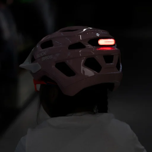 Rockbros LK-67 Juniorská cyklistická prilba s odnímateľným šiltom 54–58 cm - ružová - 7