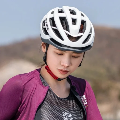 Rockbros HC-58WG-L cyklistická prilba 58-61 cm - Bielo-sivá - 3