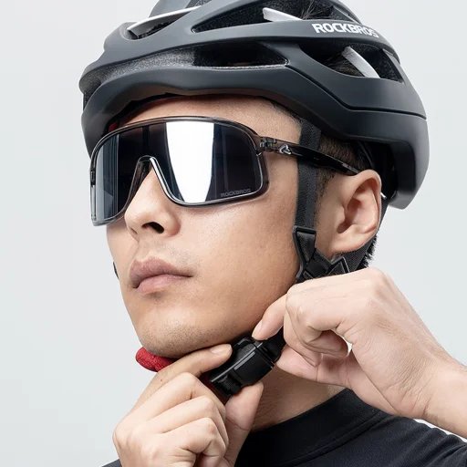 Rockbros HC-58BK-M cyklistická prilba 55-58 cm - čierna a sivá - 5