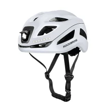 Rockbros ZK-077 cyklistická prilba s viacsmerovým osvetlením 57-61 cm - biela