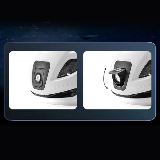 Rockbros ZK-077 cyklistická prilba s viacsmerovým osvetlením 57-61 cm - biela - 6