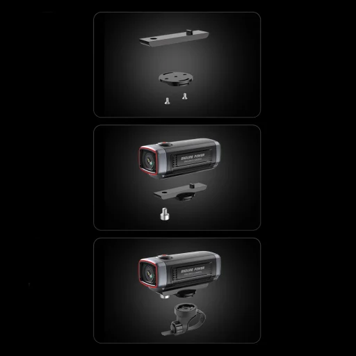 AKEEYO 710 Lite akčná kamera na riadidlá pre bicykle a motocykle - Čierna - 7