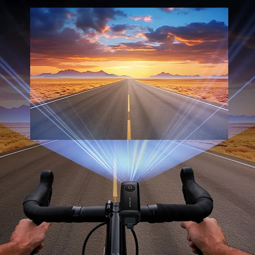 AKEEYO 710 Lite akčná kamera na riadidlá pre bicykle a motocykle - Čierna - 9